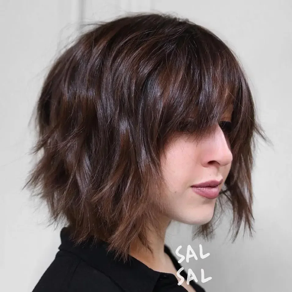Shaggy Bob With Soft Dimension