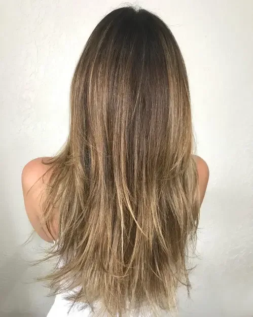Flared Layered Long Straight Cut
