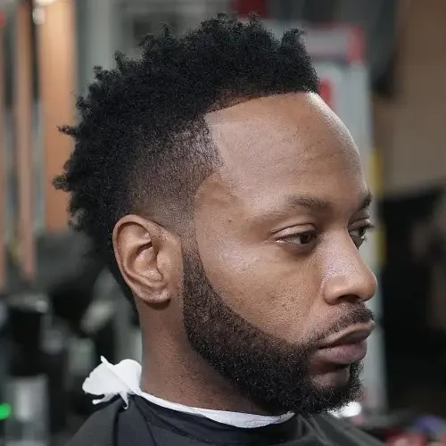 Natural Fauxhawk With Line-Up