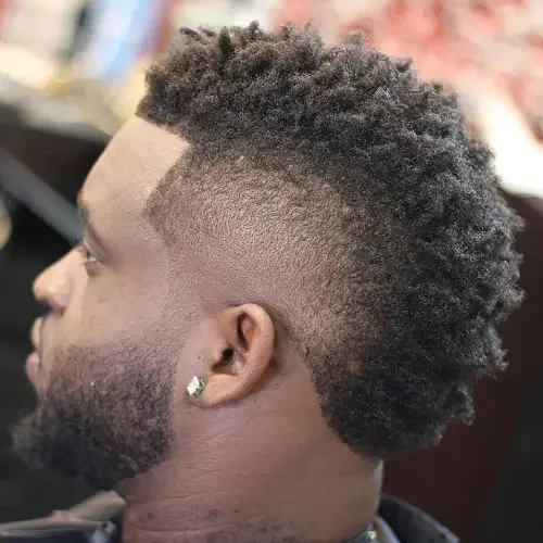 Black Haircut With Balanced Movement