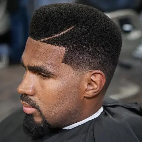 Low Taper Fade With Line