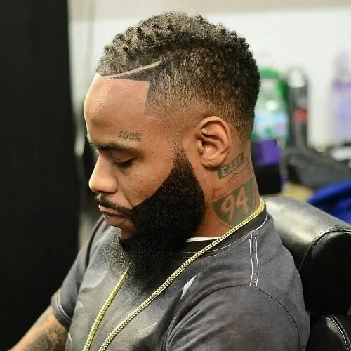 Textured Temple Fade Cut