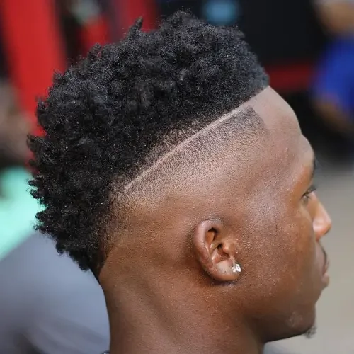 Curly Skin Fade High Top