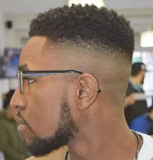 Skin Fade With High Top