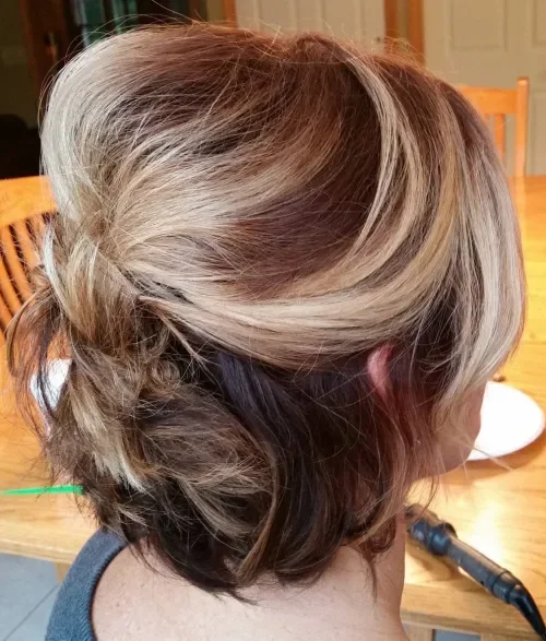 Half-Up Bouffant With Bob Curls
