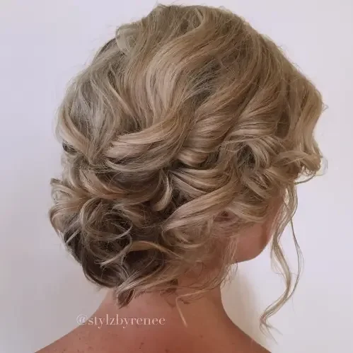 Loose Chignon With Tendril Ends