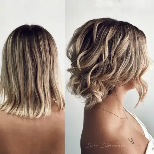 Loose Pinned Waves For Short Bob
