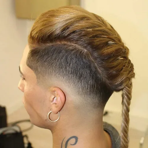 Honey Top Rope Braid Bun
