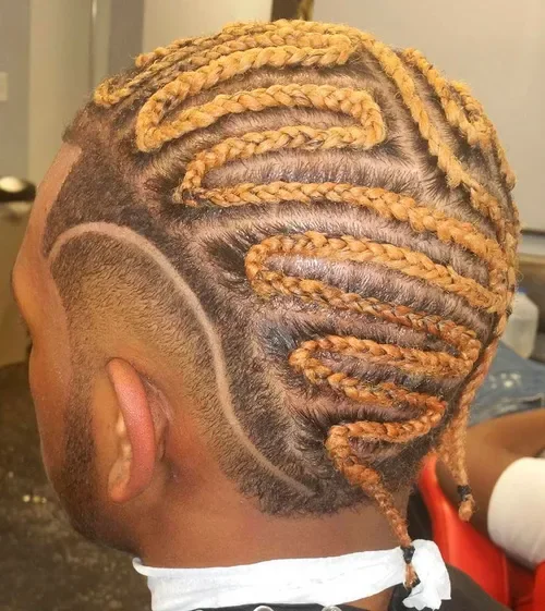 Curved Half-Crown Rope Plaits
