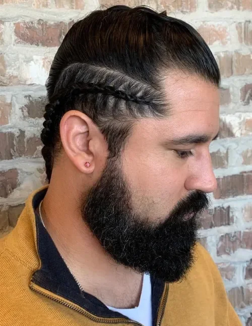 Lateral Crown Braid Line