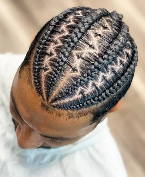 Domed Stitch Braids With Crown Lift