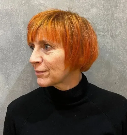 Cinnamon Orange Side Bob