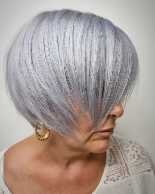 Icy Gray Vertical Bob