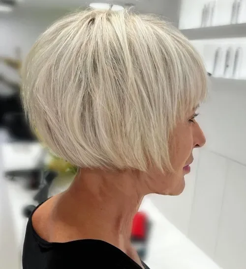 Golden Blonde Bowl Bob