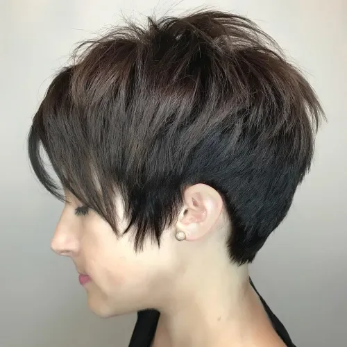 Razor-Edged Black Pixie