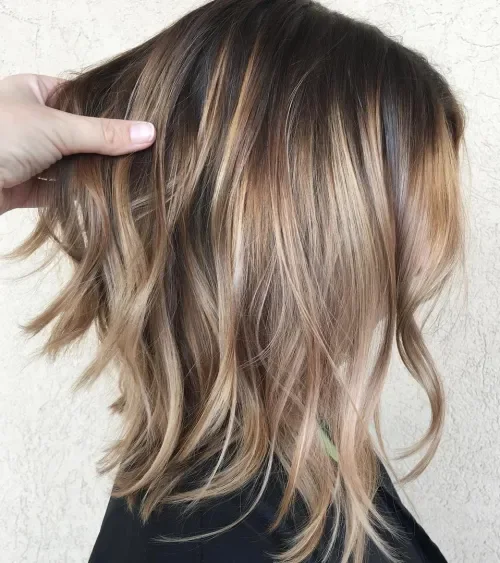 Inverted Balayage Lob With Lift