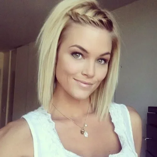 Twisted Bang Straight Blonde