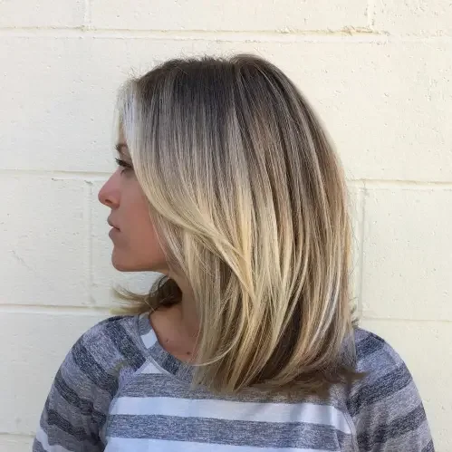 Sliced Layers Mid-Length Bob