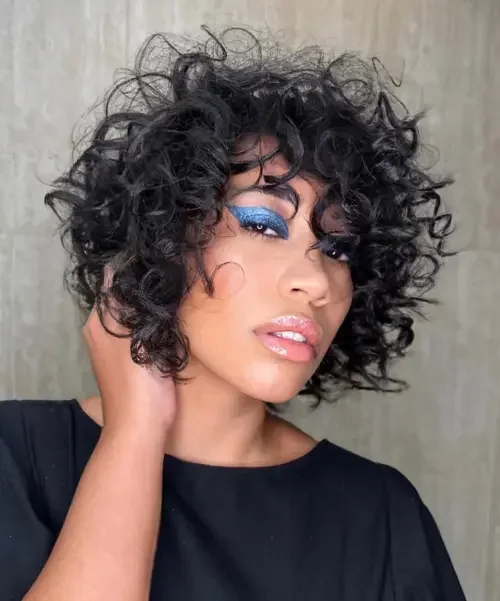 Black Flexi-Rod Curly Volume Bob