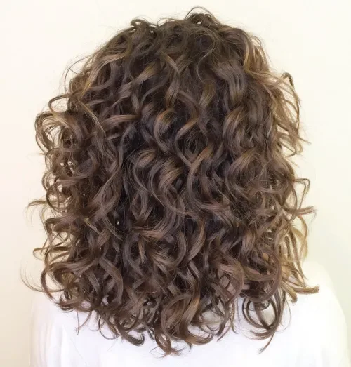 Shoulder-Length Curly Textured Bob