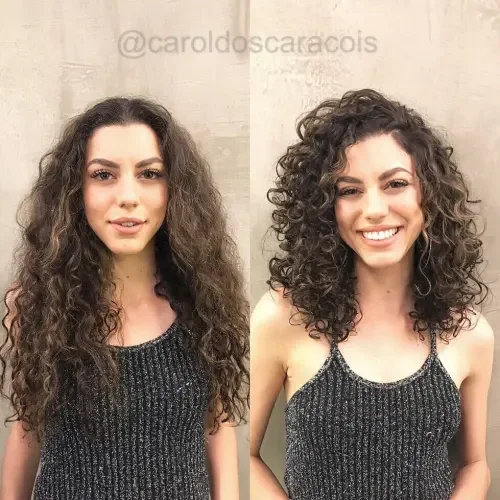 Springy Curls Haircut With Balanced Movement