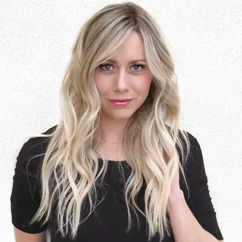 Side-Swept Beachy Curl Layers