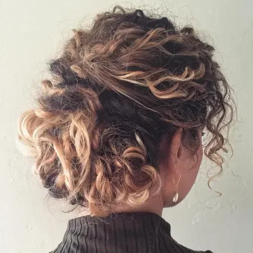 Messy French Twist Bun Updo