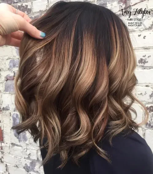 Mocha Blonde Wave Spiral Blend
