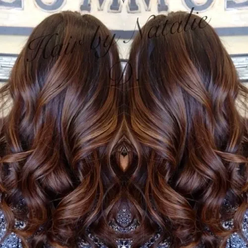 Deep Brown And Caramel Wave Blend