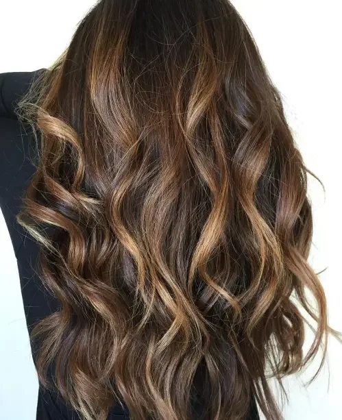 Golden Brown Lived-In Wave Ribbon