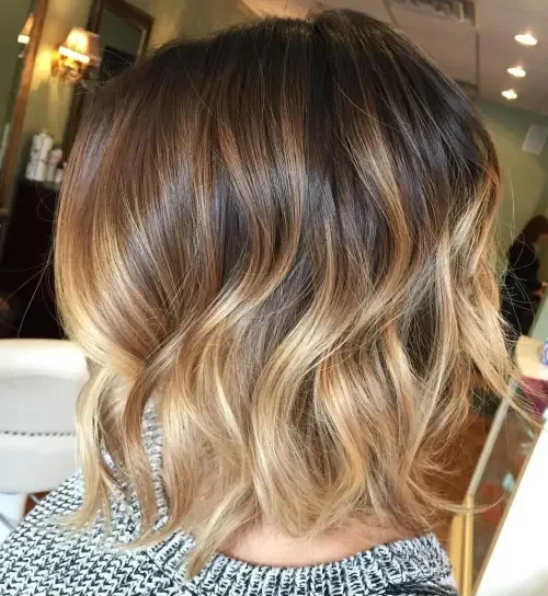 Blonde Bottom Fade With Highlights