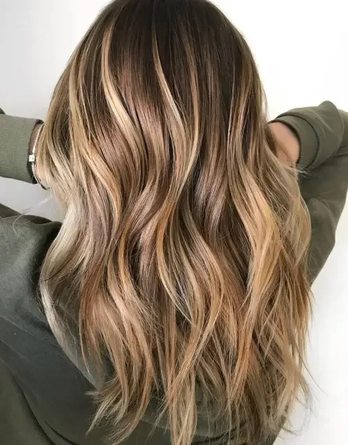 Creamy Blonde Vertical Ribbon Shag