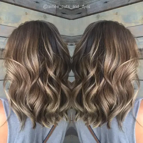 Bronde Ribbon Waves For Medium Length