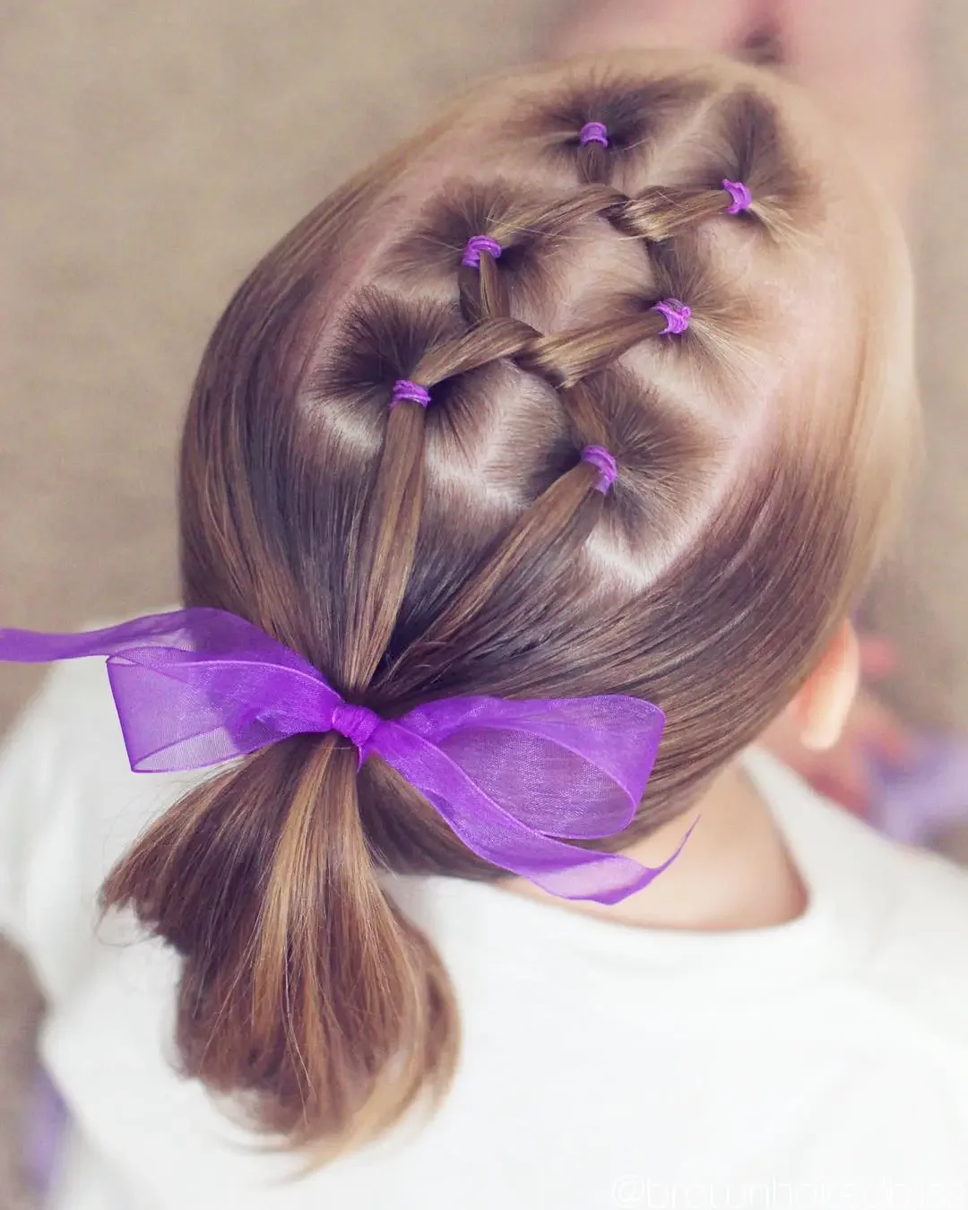 Double Pull-Through Mini Ponytails