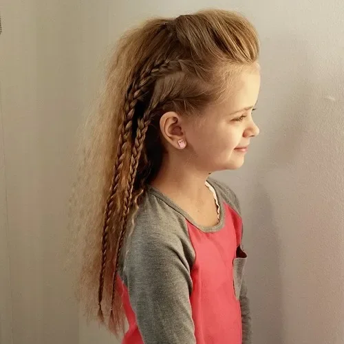 Half-Up Side Braid Panel