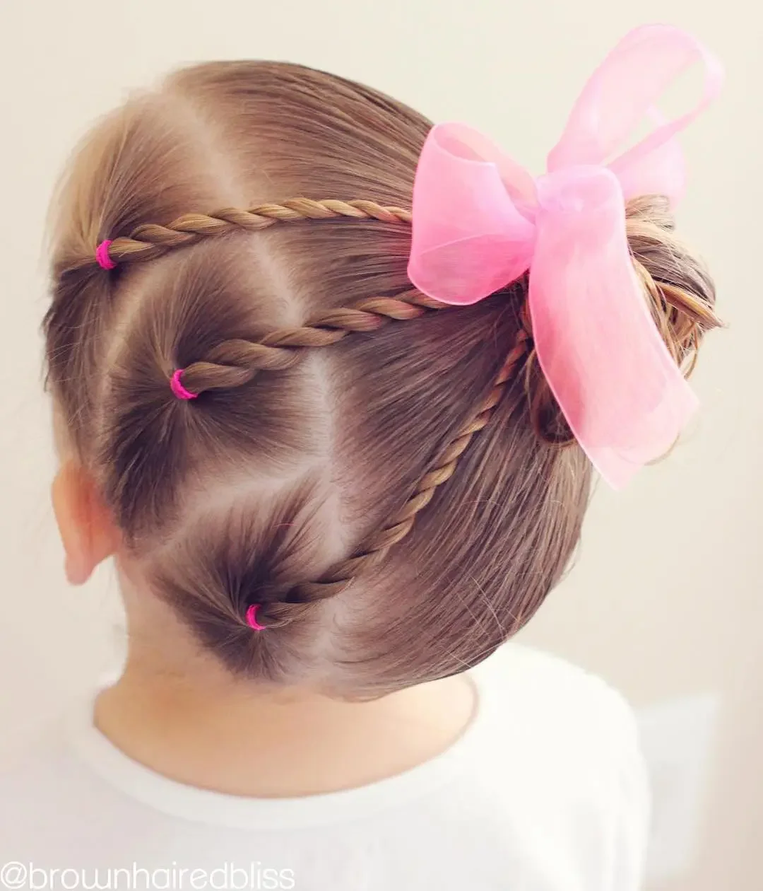 Rope Braid With Pink Bow