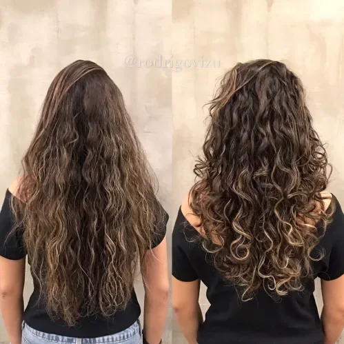 Medium Ringlets Haircut With Clean Finish