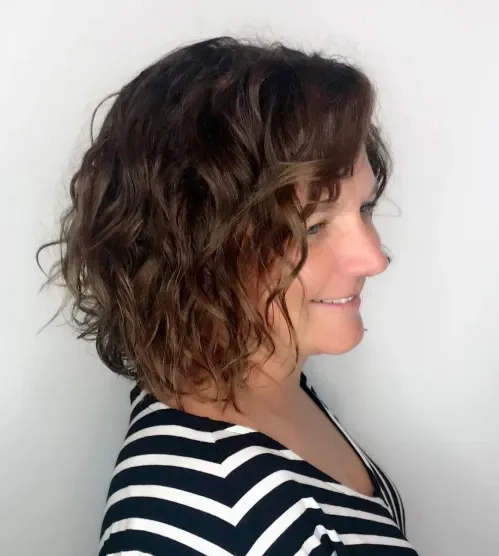 Tousled Loose Curl Long Bob