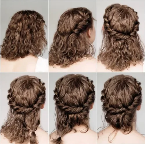 Crown Twisted Rope Updo
