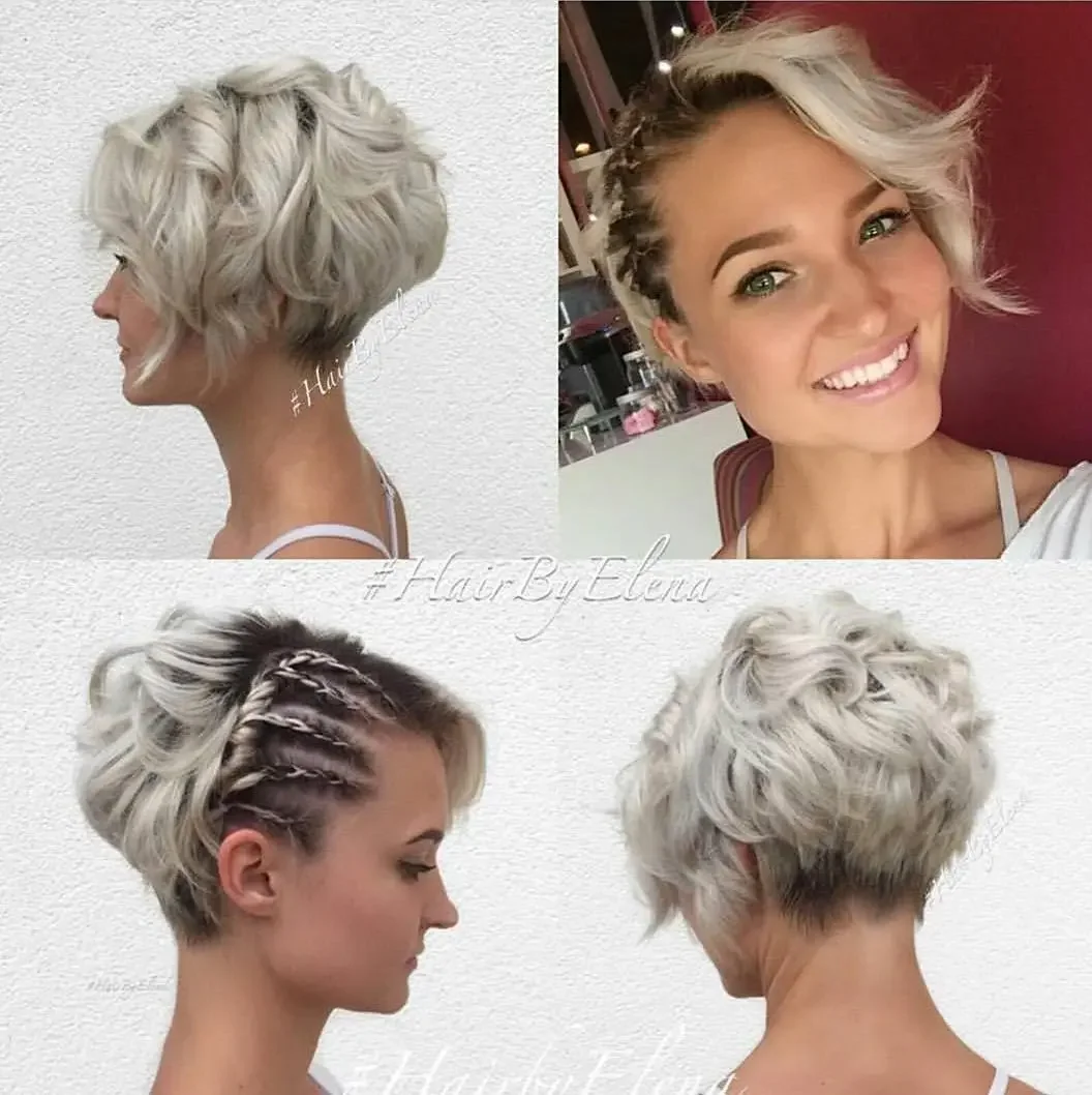 Side Cornrow Bob With Twist