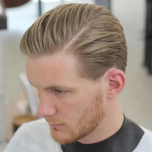 Side-Parted Slick Back