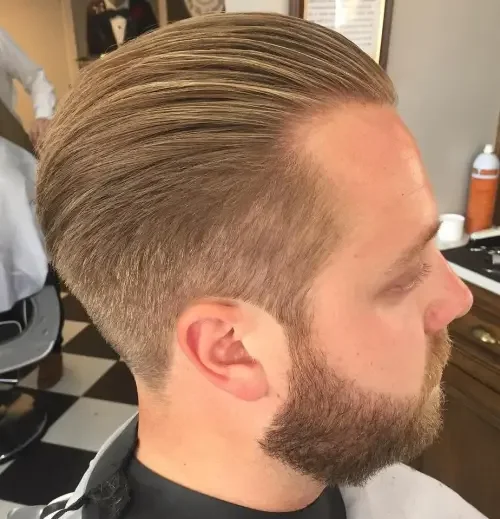 Tapered Slicked Back Cut
