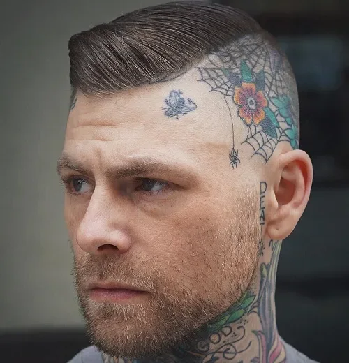 Hard Part Skin Fade With Art