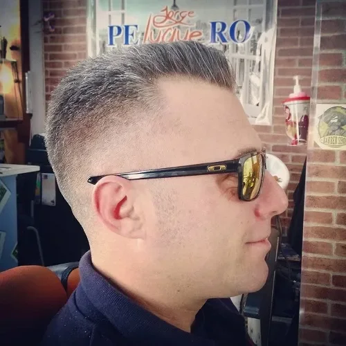 Short Quiff With High Fade