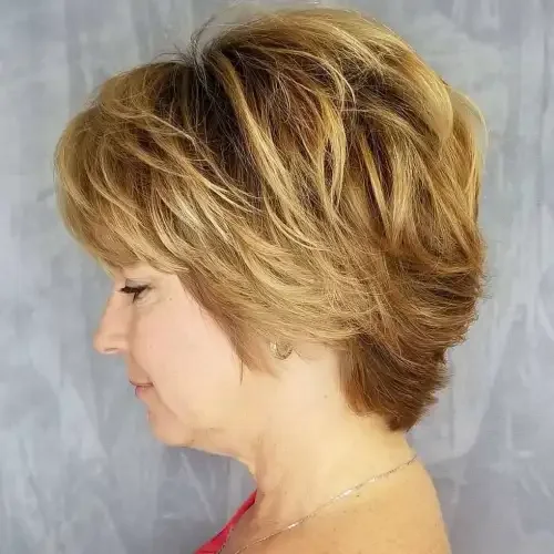 Honey Blonde Wedge Pixie