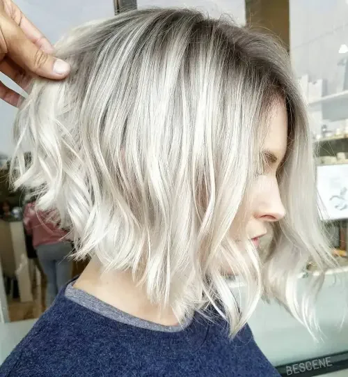 Beachy Angled Blonde Loblet