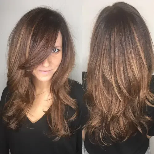 Peekaboo Bang Layers For Long