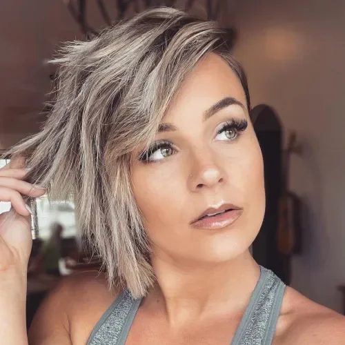 Textured, Layered Pixie With Balanced Movement