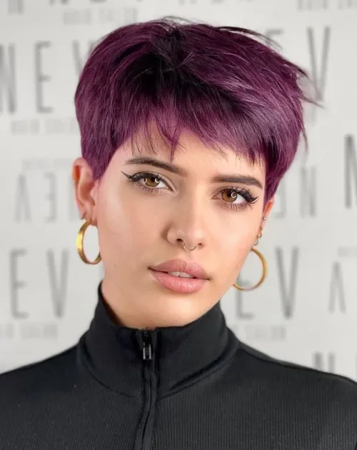 Plum Velvet Micro Pixie
