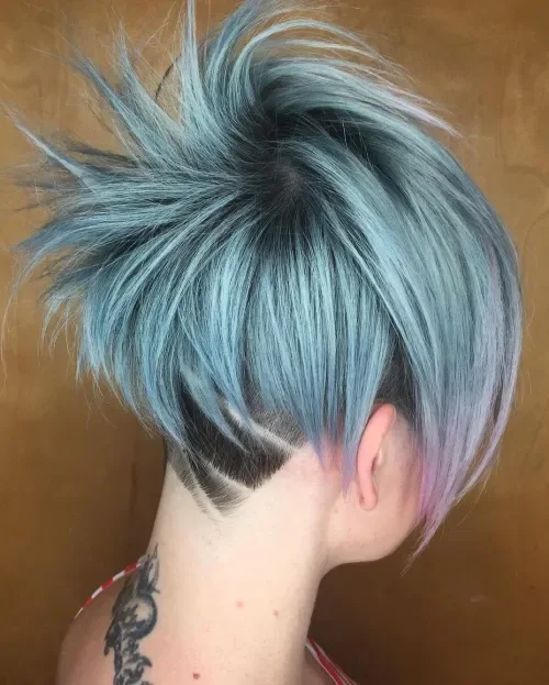 Pale Turquoise Two-Tone Pixie